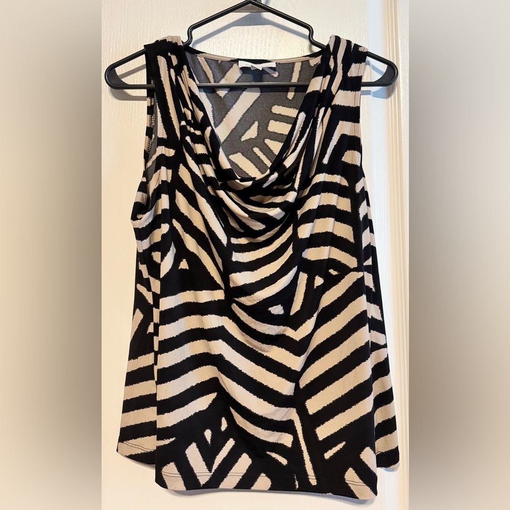 🪷Calvin Klein Monochrome Patterned Dress